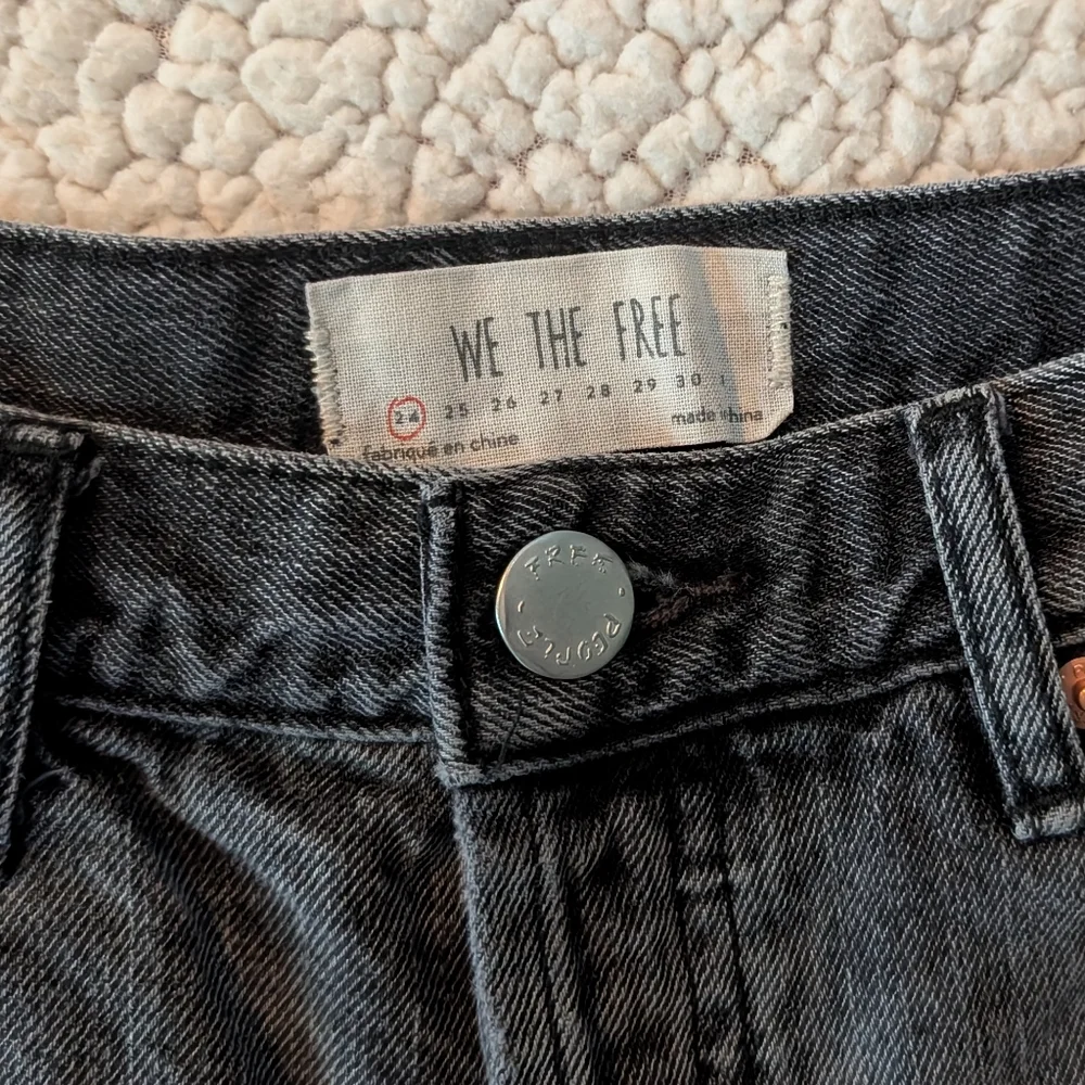 EUC Free People Low Rise Button Fly Distressed Shorts - Picture 3 of 13